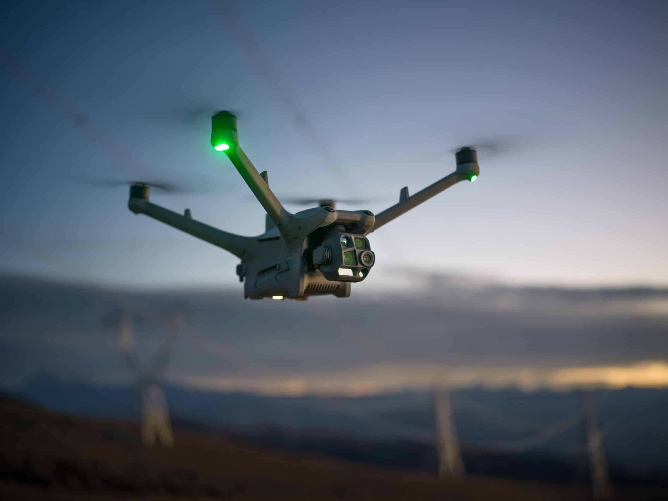 Drone em operação